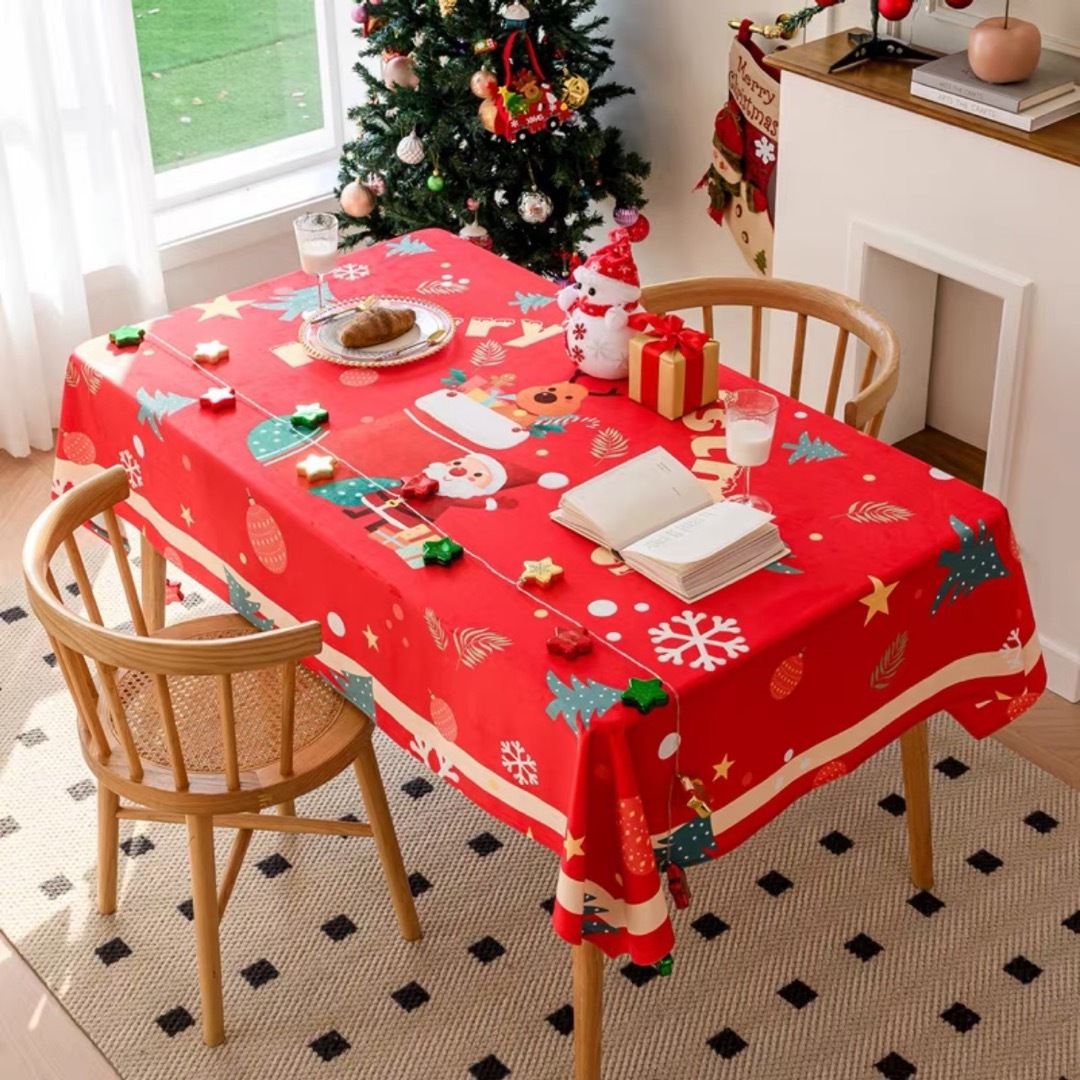 テーブルクロス　サンタクロース　パーティー遠足シート テーブルシート クリスマスキッチン/食器