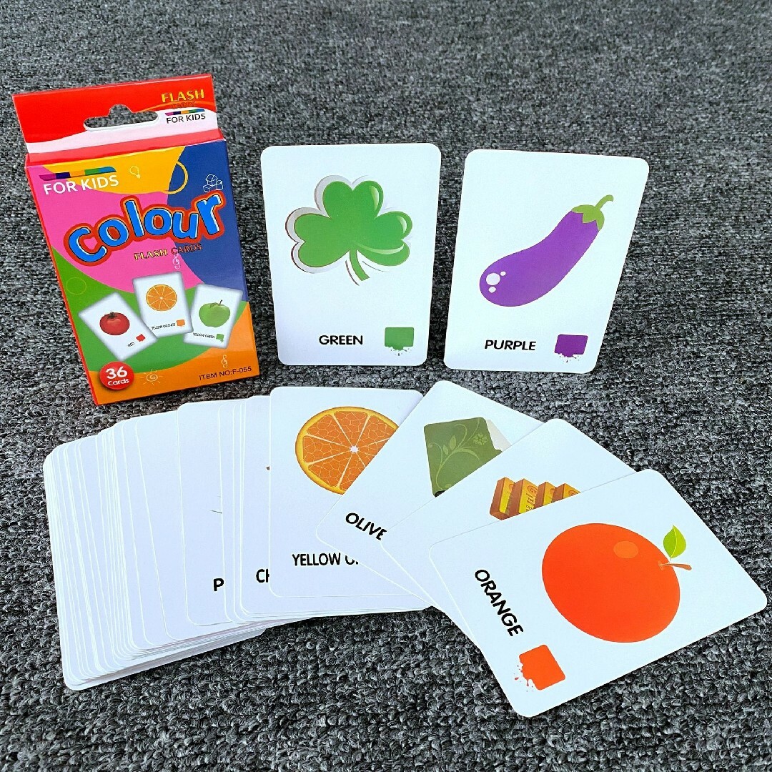 【人気商品】　英語　フラッシュカード　知育　教育　幼児　記憶力　モンテッソーリ キッズ/ベビー/マタニティのおもちゃ(知育玩具)の商品写真