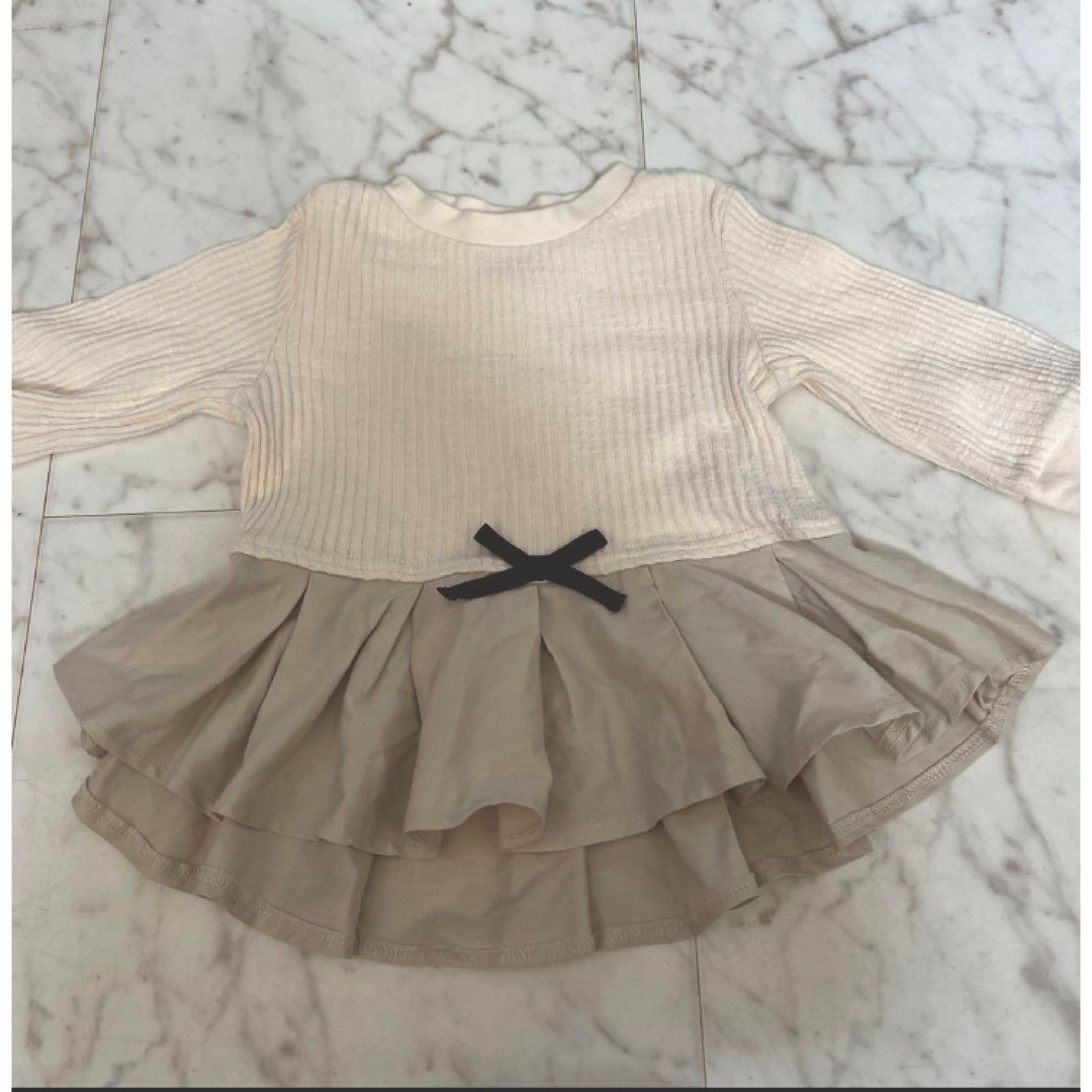 petit main(プティマイン)の美品☆petit main トップス☆90 キッズ/ベビー/マタニティのキッズ服女の子用(90cm~)(Tシャツ/カットソー)の商品写真