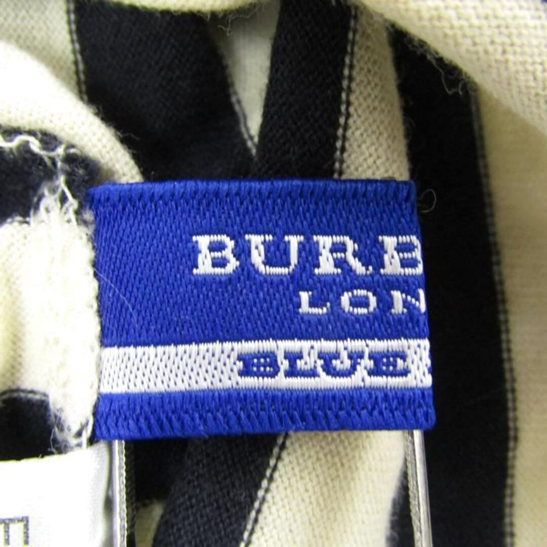 BURBERRY BLUE LABEL(バーバリーブルーレーベル)のバーバリーブルーレーベル タンクトップ ボーダー コットン100% トップス レディース 38サイズ ベージュ BURBERRY BLUE LABEL レディースのトップス(タンクトップ)の商品写真