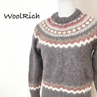 ウールリッチ(WOOLRICH)のウールリッチ　ノルディック柄セーター　70sヴィンテージ　クルーネック(ニット/セーター)