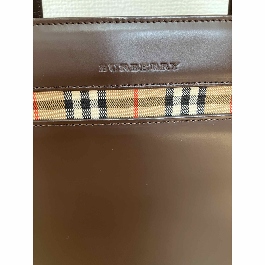 BURBERRY BLUE LABEL(バーバリーブルーレーベル)の【専用❣️】オールド／バーバリーハンドバッグ　ノバチェック　ブラウン　 レディースのバッグ(ハンドバッグ)の商品写真