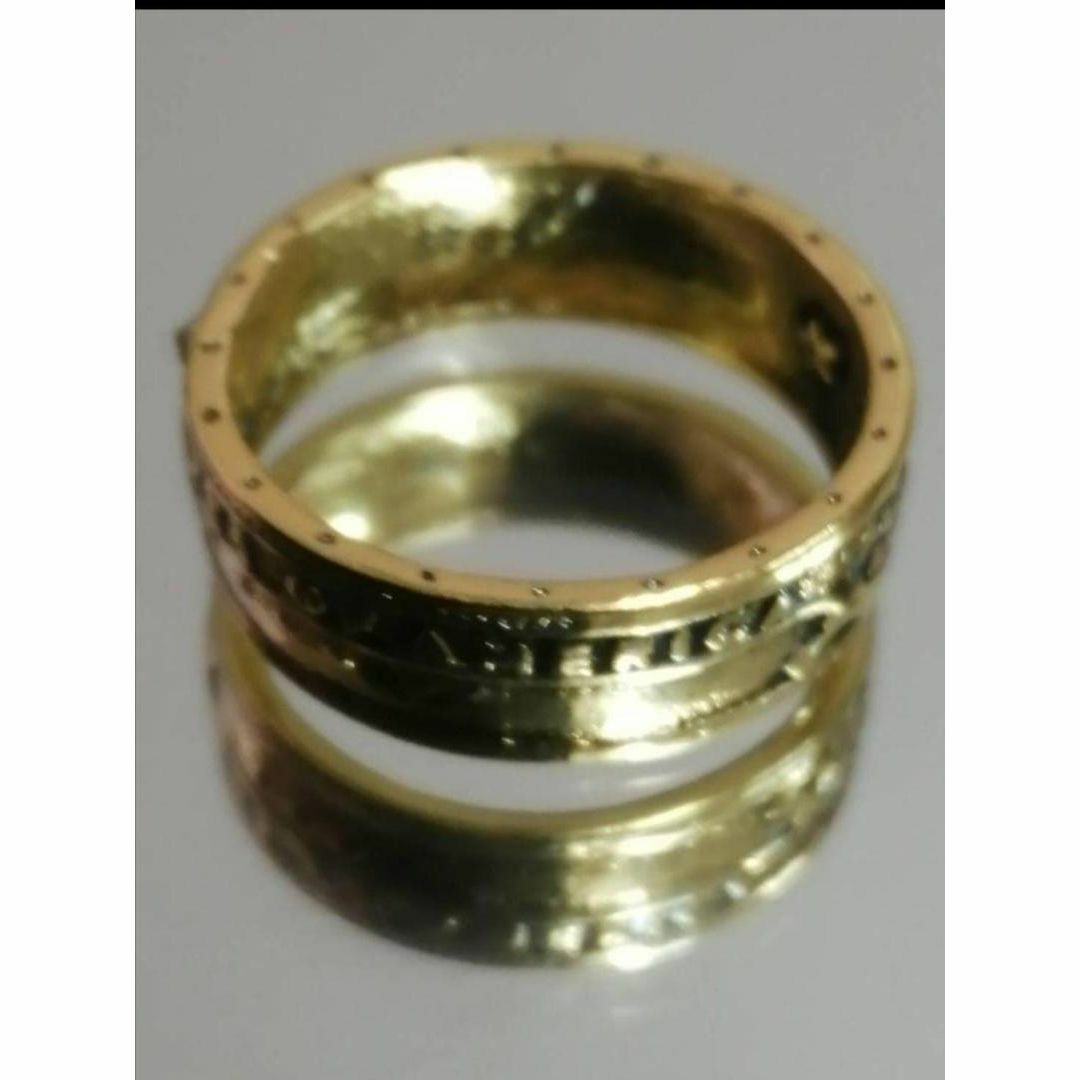 【SALE】リング メンズ ゴールド オオカミ ウルフ 指輪 20号 メンズのアクセサリー(リング(指輪))の商品写真