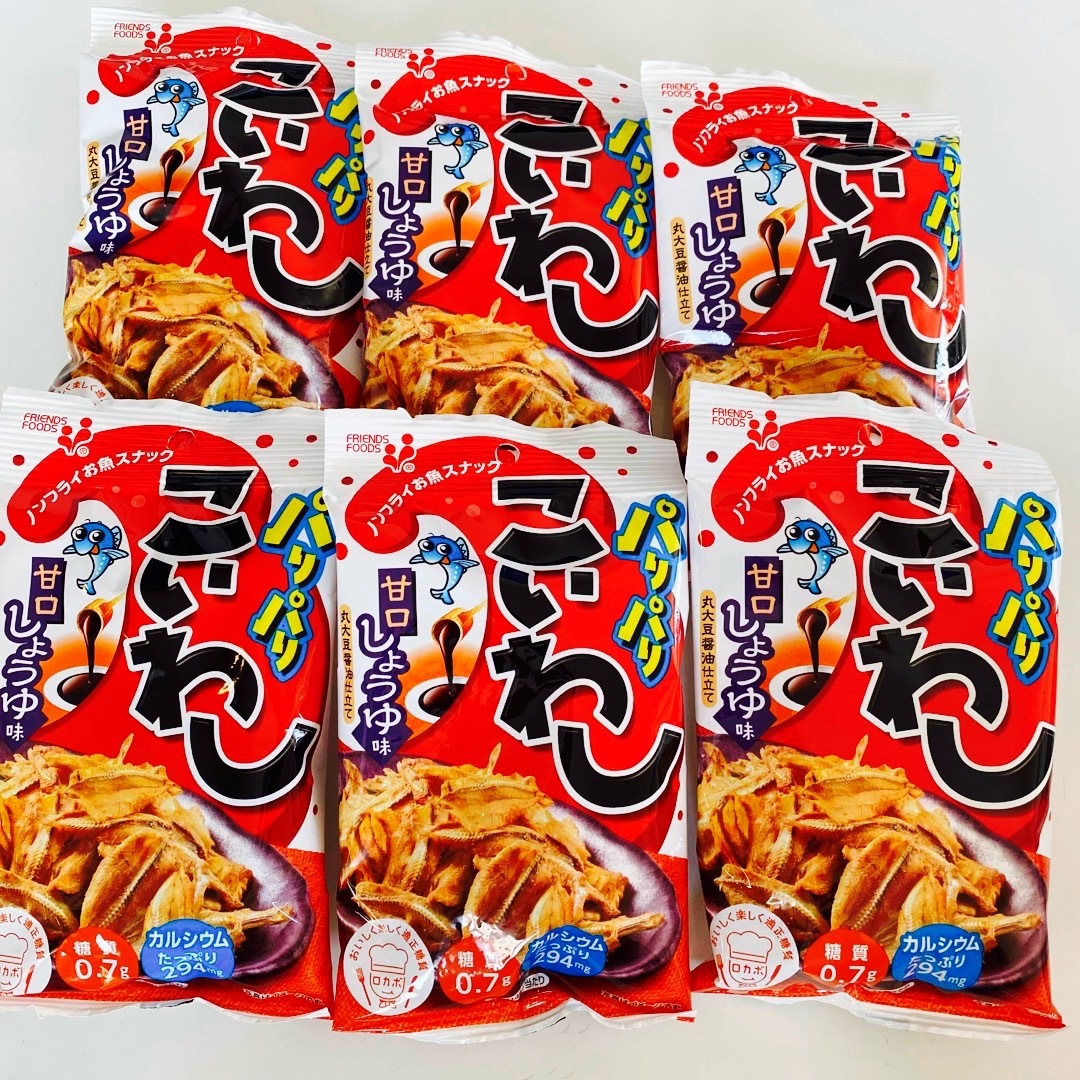 ② パリパリこいわし 甘口しょうゆ味 6袋セット 井上食品 食品/飲料/酒の加工食品(乾物)の商品写真