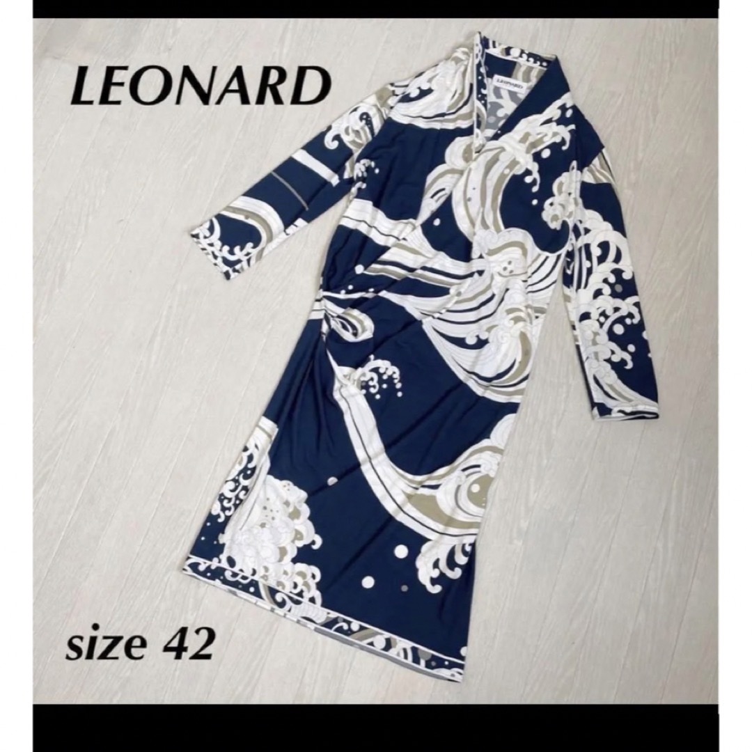 LEONARD - LEONARDカシュクールワンピース の通販 by むむ's shop