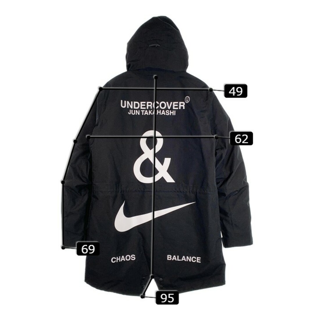 NIKE ナイキ 19AW UNDERCOVER アンダーカバー 3-Layer Fishtail Parka スリーレイヤー フィッシュテールパーカ  ダウンジャケット ブラック CD7523-010 Size L