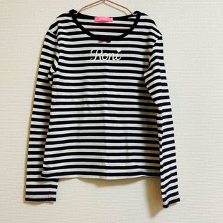 ロニィ(RONI)の新品　未試着　RONI   ロニィ　　ボーダーカットソー　145cm(Tシャツ/カットソー)