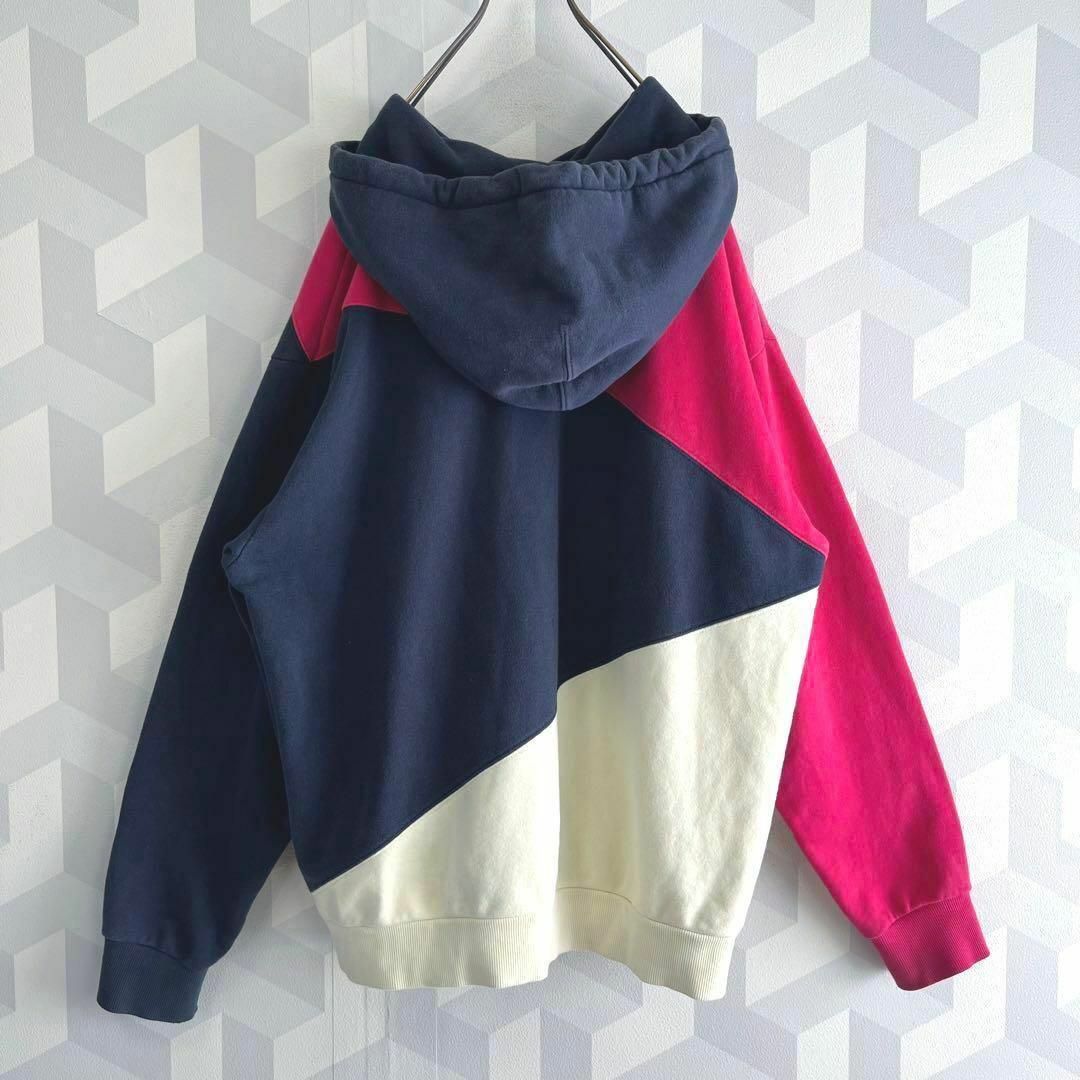 XLARGE - 【エクストララージ】XL 刺繍ロゴ ハーフジップ 切り替え