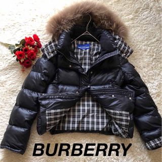 バーバリーブルーレーベル(BURBERRY BLUE LABEL)のBURBERRY BLUE LABEL✨ダウンジャケット美品　3way チェック(ダウンジャケット)