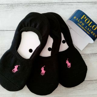 ポロラルフローレン(POLO RALPH LAUREN)のポロラルフローレン レディース カバーソックス 23～25cm 3足セット(ソックス)