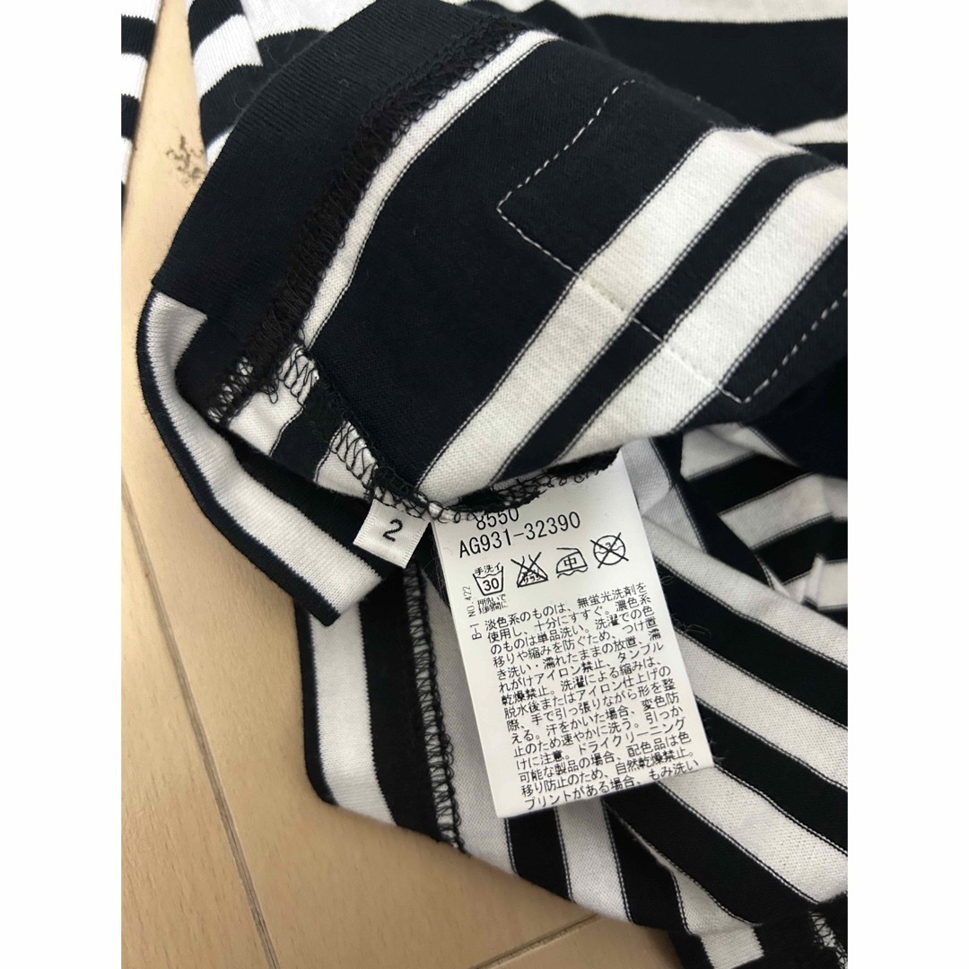 TAKEO KIKUCHI(タケオキクチ)の激レア！TAKEO KIKUCHI×ローリングストーンズコラボボーダーロンT2 メンズのトップス(Tシャツ/カットソー(半袖/袖なし))の商品写真