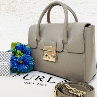 Furla - 極美品☆フルラ FURLA メトロポリス ハンドバッグ 2way ...