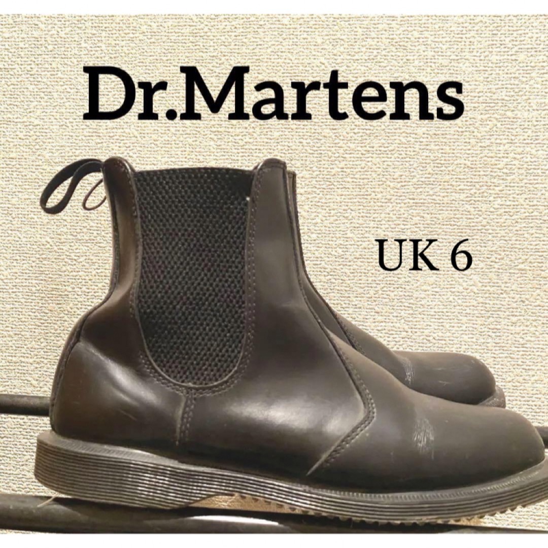 Dr.Martens - Dr.Martins サイドゴア チェルシー ブーツFLORA ブラック ...