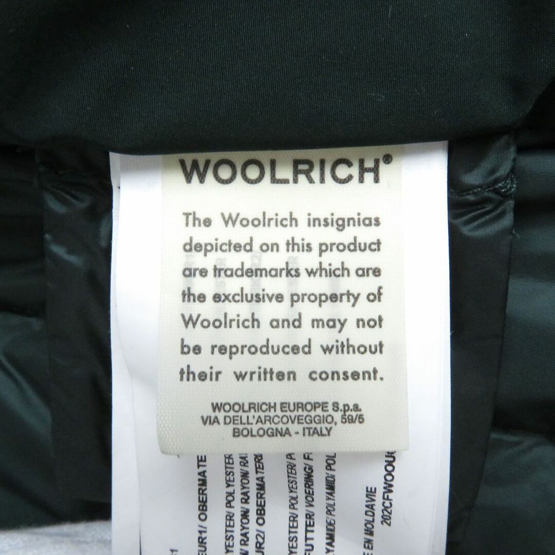 未使用品□WOOLRICH/ウールリッチ　フーデッド　ダブルジップ　ダウンコート/ダウンジャケット　グリーン　メンズMサイズ相当　正規品