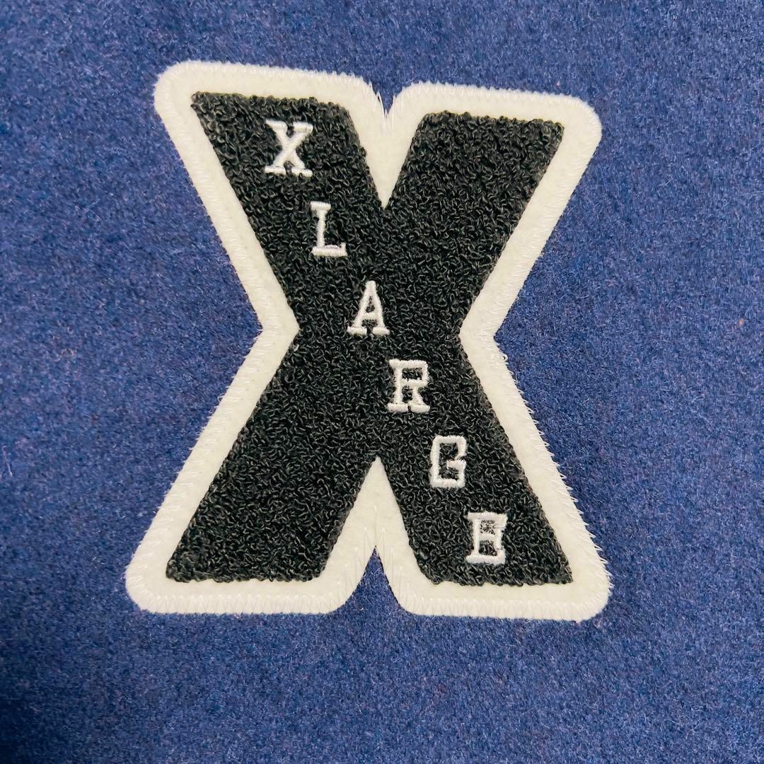 XLARGE(エクストララージ)の【美品】エクストララージ　袖切り替え　パイルロゴ　スタジャン　ゆるだぼ　L メンズのジャケット/アウター(スタジャン)の商品写真