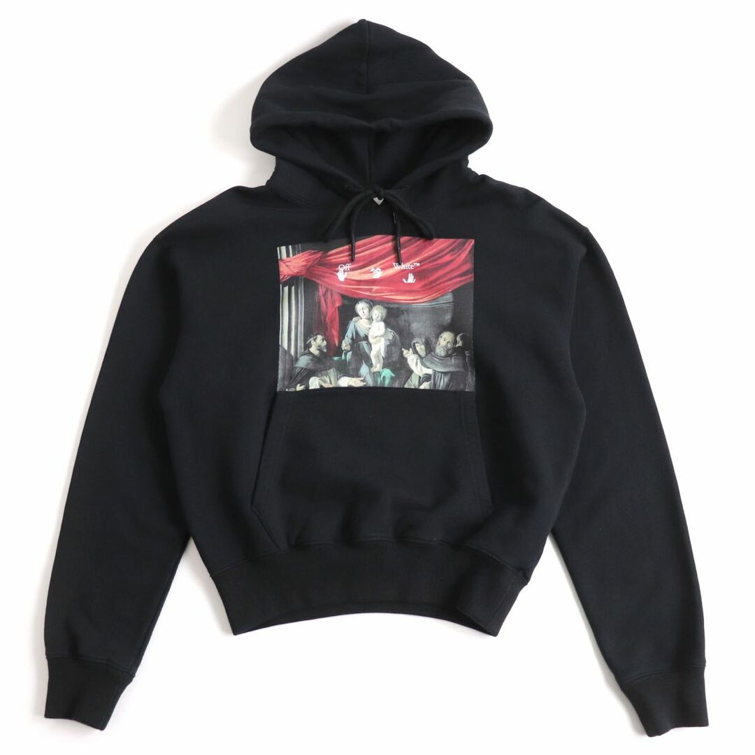 【新品】OFF-WHITE Caravaggio ロゴ パーカー フーディー Ｌ