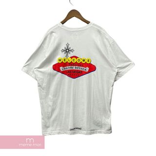 クロムハーツ(Chrome Hearts)のCHROME HEARTS Las Vegas Limited Tee クロムハーツ ラスベガスリミテッドTシャツ 半袖カットソー ラスベガス限定 ロゴプリント ホワイト サイズXXL【231029】【中古ｰA】【me04】(Tシャツ/カットソー(半袖/袖なし))