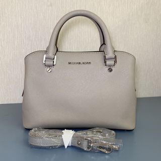 マイケルコース(Michael Kors)のＧ　MICHAEL KORS レザーホワイト系 2wayバッグ 新古品 美品 (ハンドバッグ)