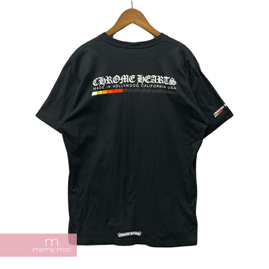 CHROME HEARTS Neon Bar Logo Tee クロムハーツ ネオンバーロゴTシャツ 半袖カットソー ポケT バックプリント ブラック サイズL【231029】【-B】【me04】