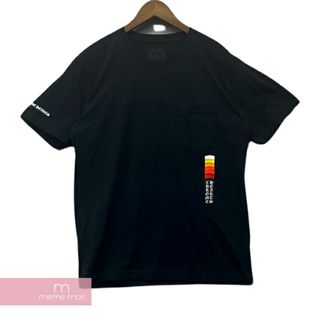 クロムハーツ(Chrome Hearts)のCHROME HEARTS Neon Bar Logo Tee クロムハーツ ネオンバーロゴTシャツ 半袖カットソー ポケT バックプリント ブラック サイズL 【231101】【中古-A】【me04】(Tシャツ/カットソー(半袖/袖なし))