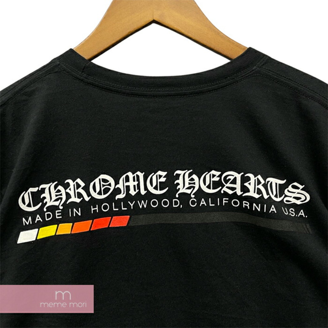 CHROME HEARTS Neon Bar Logo Tee クロムハーツ ネオンバーロゴTシャツ 半袖カットソー ポケT バックプリント ブラック サイズL【231029】【-B】【me04】