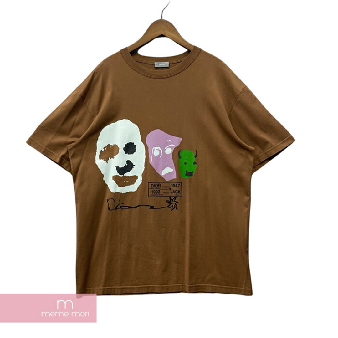 Dior(ディオール)のDior×Travis Scott 2022AW Cactus Jack Dior Oversized Tee 283J641B0677 ディオール×トラヴィス・スコット カクタスジャックディオールオーバーサイズTシャツ 半袖カットソー ブラウン サイズL【231031】【中古-A】【me04】 メンズのトップス(Tシャツ/カットソー(半袖/袖なし))の商品写真