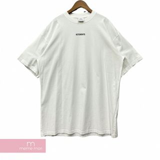 VETEMENTS 2021SS クルーネック ロゴ パッチ 半袖 Tシャツ M