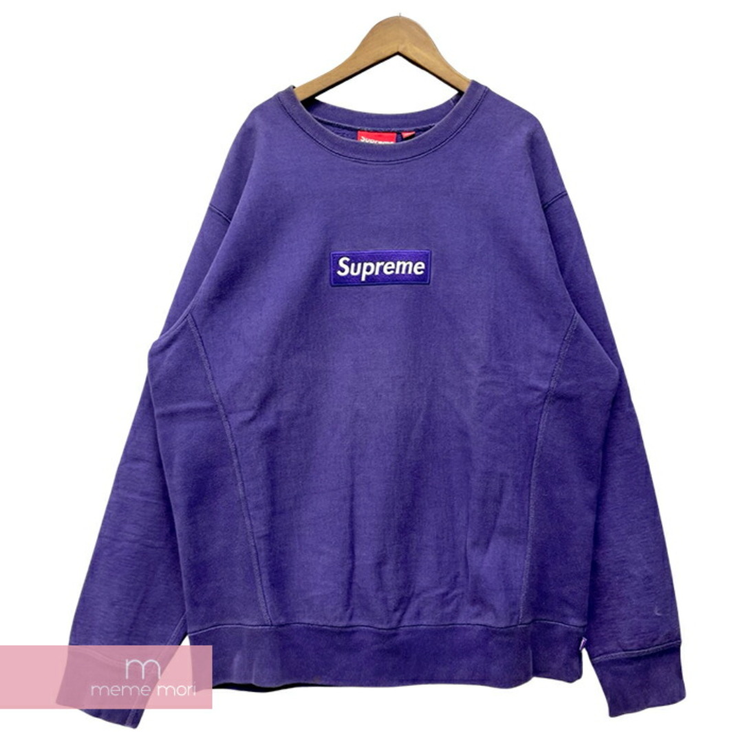 Supreme Box Logo Crewneck シュプリーム ボックスロゴクルーネックスウェット トレーナー パープル  サイズXL【231030】【中古-C】【me04】 | フリマアプリ ラクマ