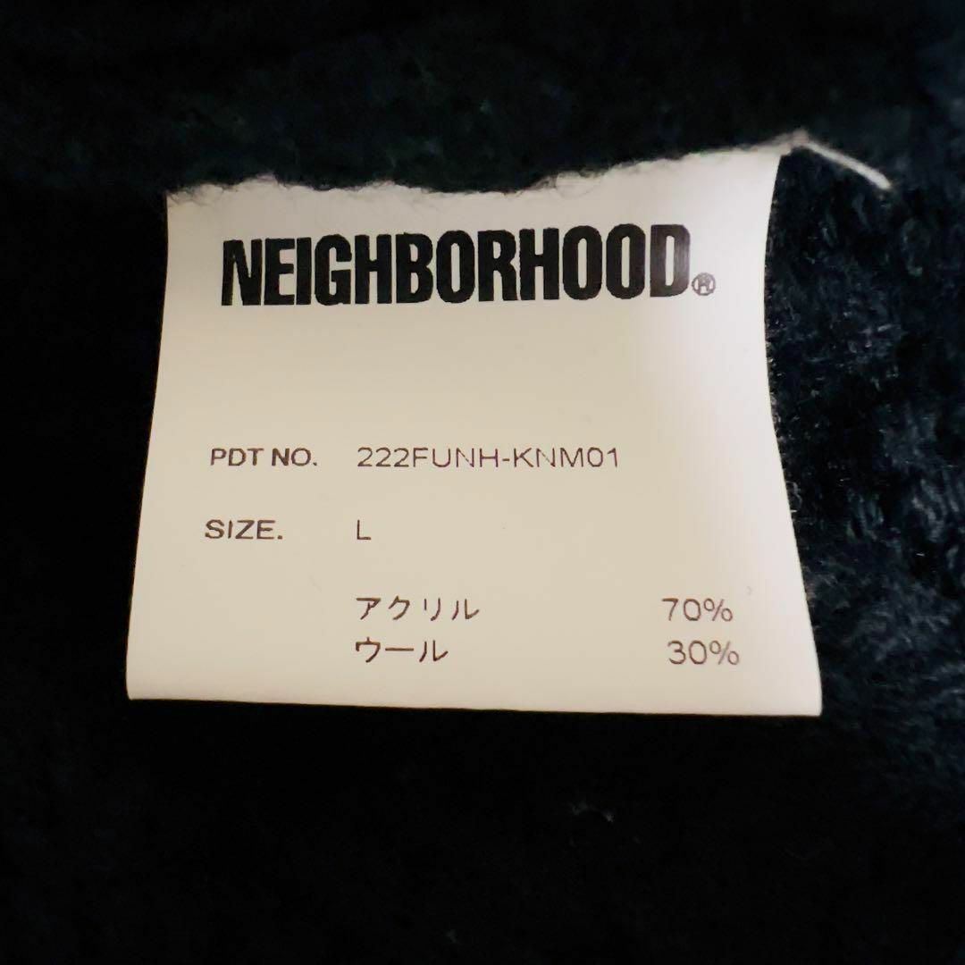 NEIGHBORHOOD(ネイバーフッド)のNEIGHBORHOOD SAVAGE CABLE SWEATER L ブラック メンズのトップス(ニット/セーター)の商品写真