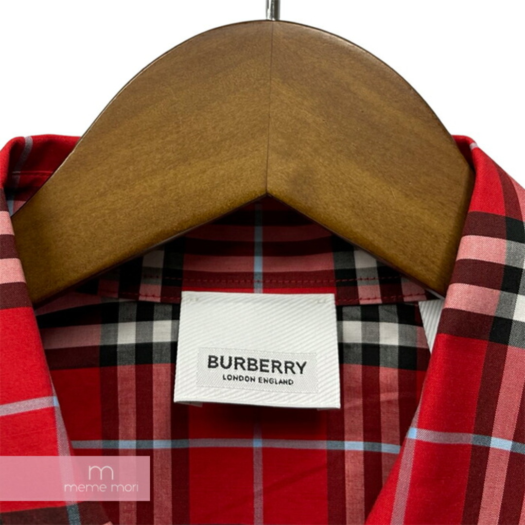 BURBERRY(バーバリー)のBURBERRY Capewell Check Shirt 8073493 バーバリー ケープウェルチェックシャツ 長袖 バーバリーチェック バックロゴ レッド サイズL【231103】【新古品】【me04】 メンズのトップス(シャツ)の商品写真