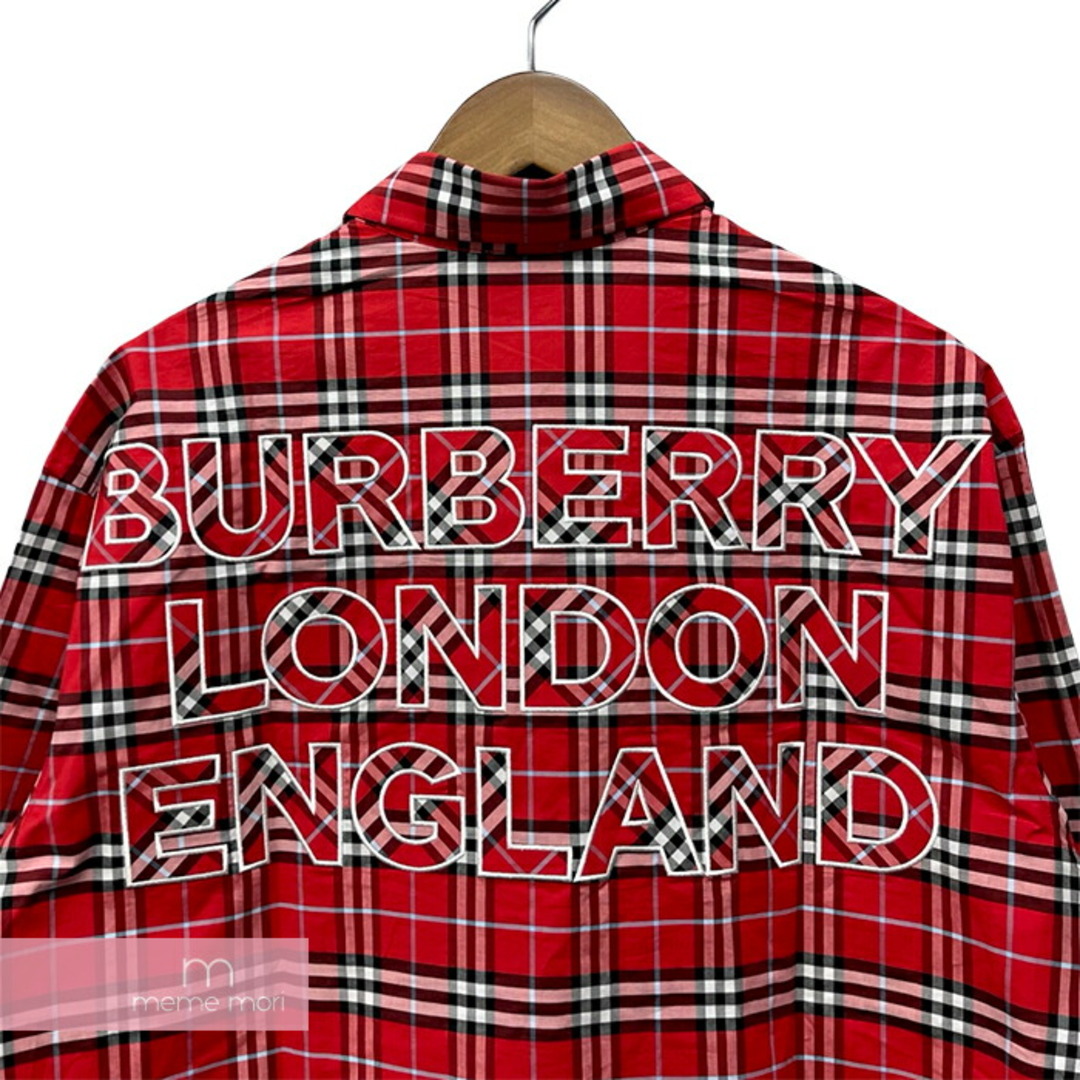 BURBERRY(バーバリー)のBURBERRY Capewell Check Shirt 8073493 バーバリー ケープウェルチェックシャツ 長袖 バーバリーチェック バックロゴ レッド サイズL【231103】【新古品】【me04】 メンズのトップス(シャツ)の商品写真