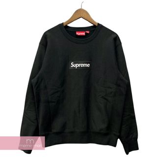 【XL美品】Supreme ビッグロゴ刺繍 スウェット トレーナー M 黒