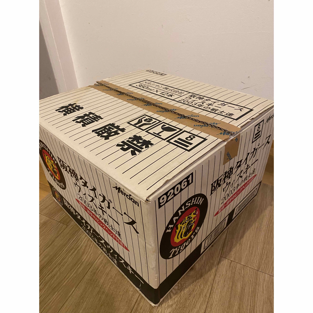 新品 未開栓 阪神タイガース2003年の戦士達 優勝記念ウイスキー12本の