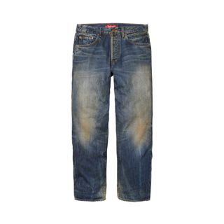 シュプリーム(Supreme)のsupreme Distressed Loose Fit Selvedge 34(デニム/ジーンズ)