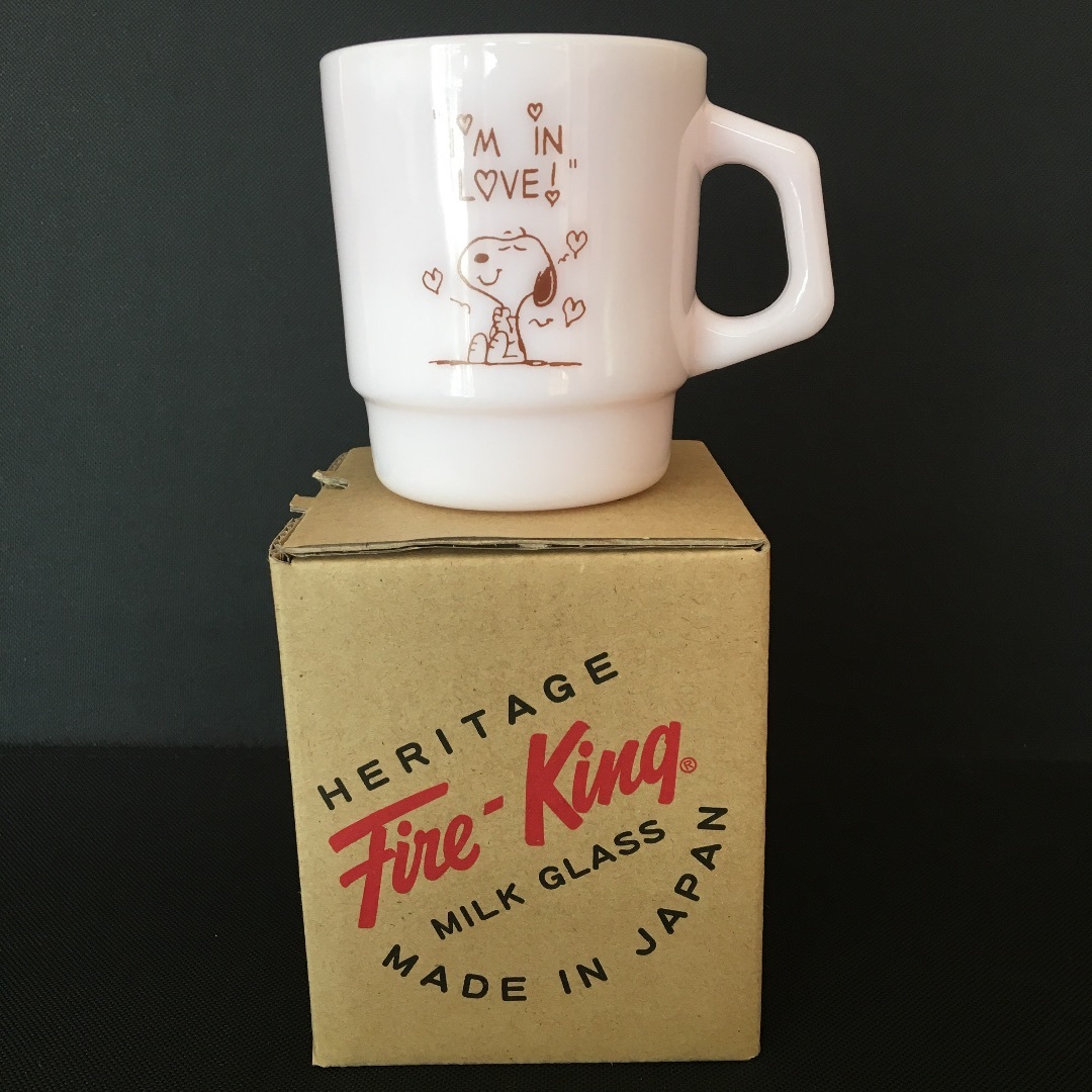 Fire-King - 新品 ファイヤーキング スタッキングマグ Peanuts