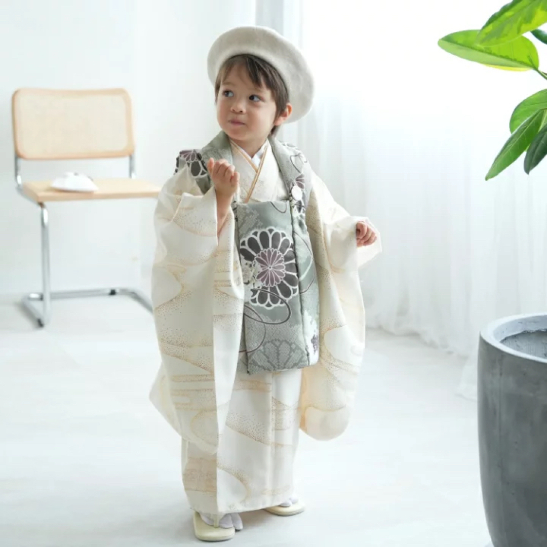 utatane - ひよこ商店 七五三 3歳 男の子 着物 被布 被布セットの通販 ...