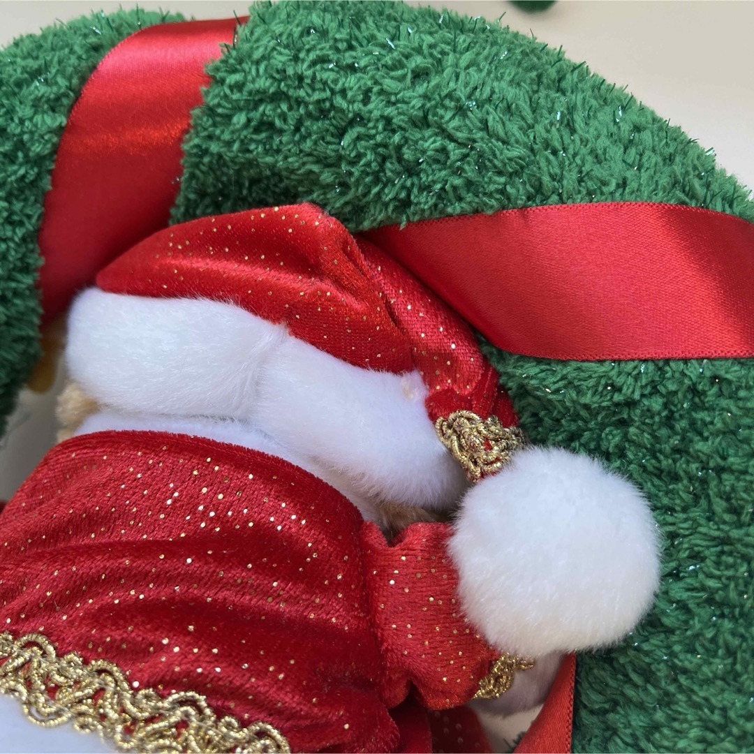 ダッフィー(ダッフィー)のダッフィー　クリスマスリース　オープンマウス　ぬいぐるみ　ディズニーシー エンタメ/ホビーのおもちゃ/ぬいぐるみ(ぬいぐるみ)の商品写真