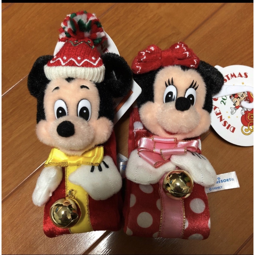 Disney(ディズニー)の新品タグ付　ディズニー　クリスマス　2019 ミッキー ミニー　ぬいぐるみバンド エンタメ/ホビーのおもちゃ/ぬいぐるみ(キャラクターグッズ)の商品写真