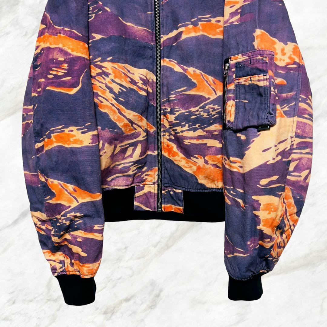 STUSSY(ステューシー)の美品 22AW Stussy MA-1 TIGRIS CANVAS BOMBER メンズのジャケット/アウター(フライトジャケット)の商品写真