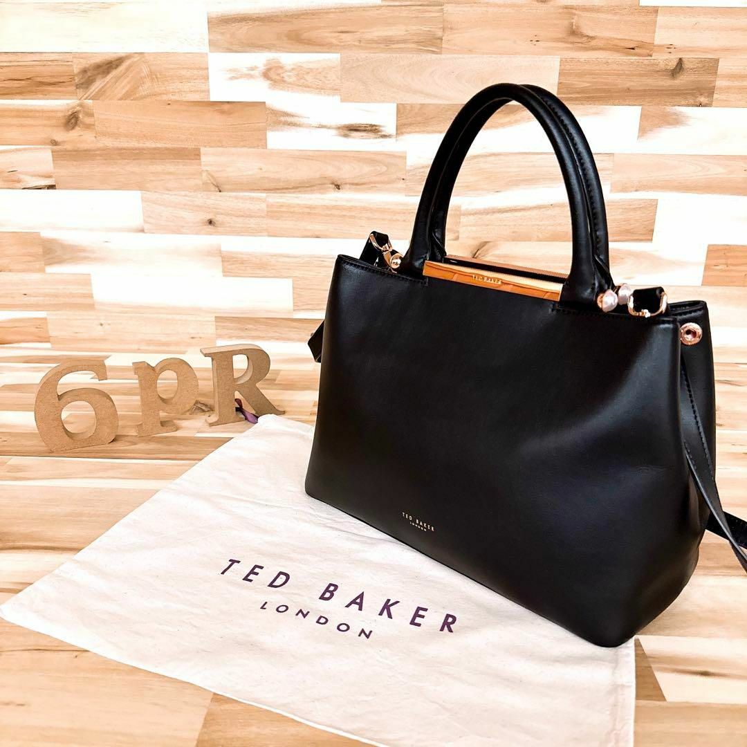 テッドベイカー TED BAKER ショルダーバッグ - レザー 黒 バッグ-