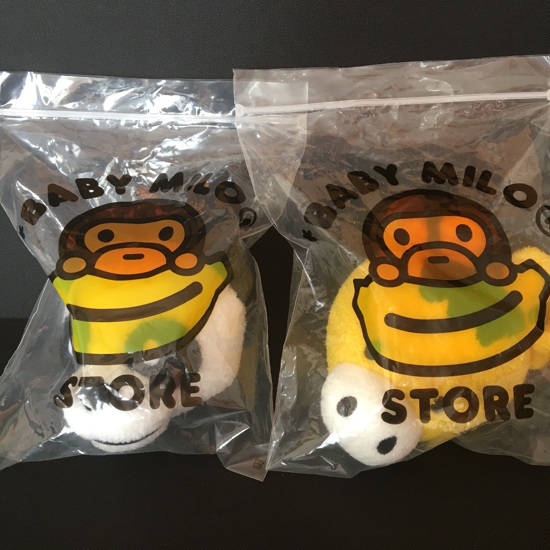 新品 2個セット BAPE BABY MILO ぬいぐるみ キーホルダー