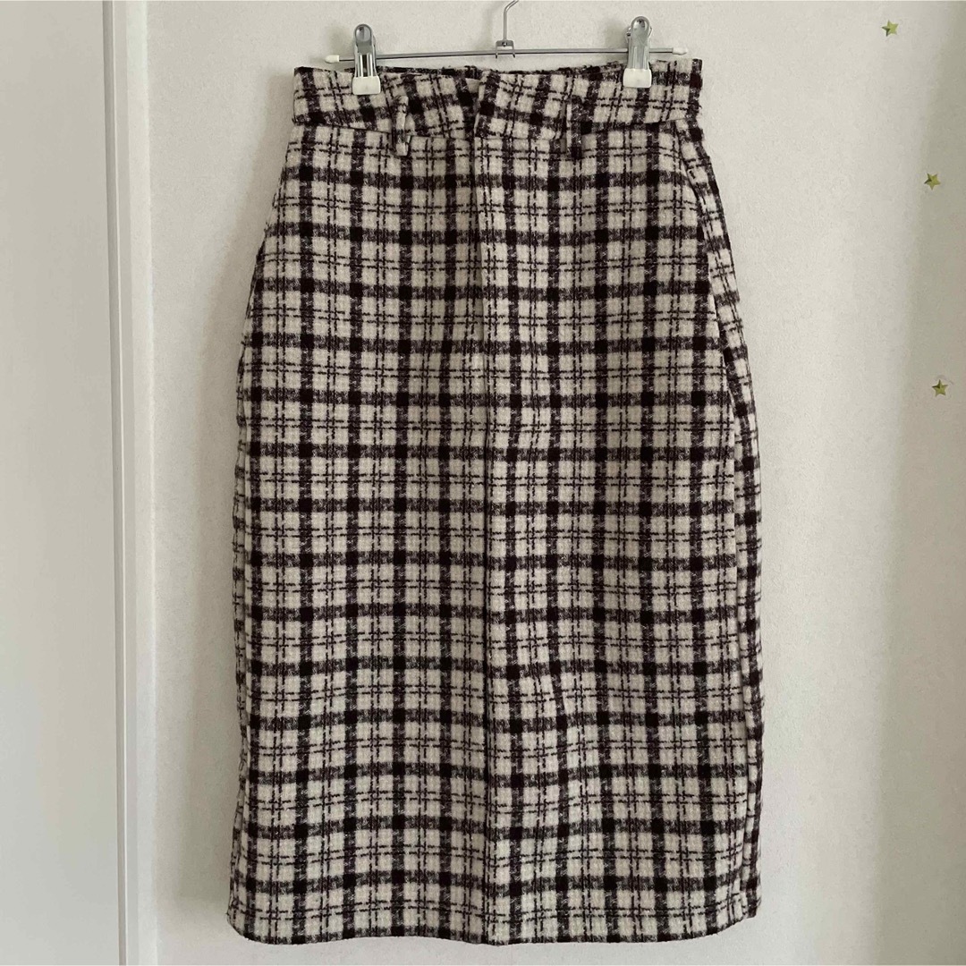 GU(ジーユー)のToyome チェックタイトスカート レディースのスカート(ひざ丈スカート)の商品写真