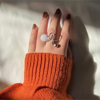 raspberry curve ring _ラズベリー カーブ リング(リング(指輪))