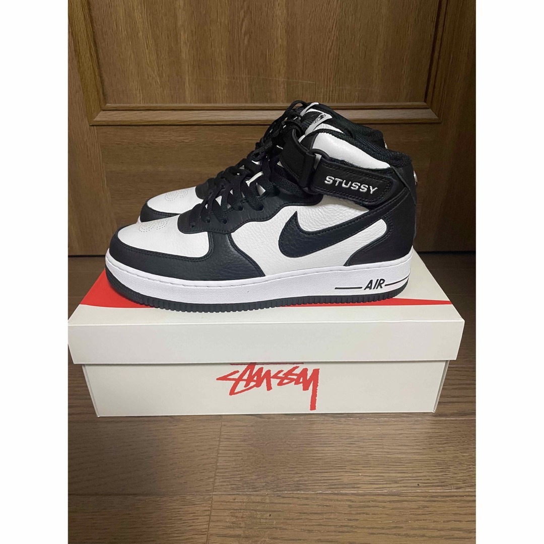 Stussy × Nike Air Force 1 Mid 27.5cm