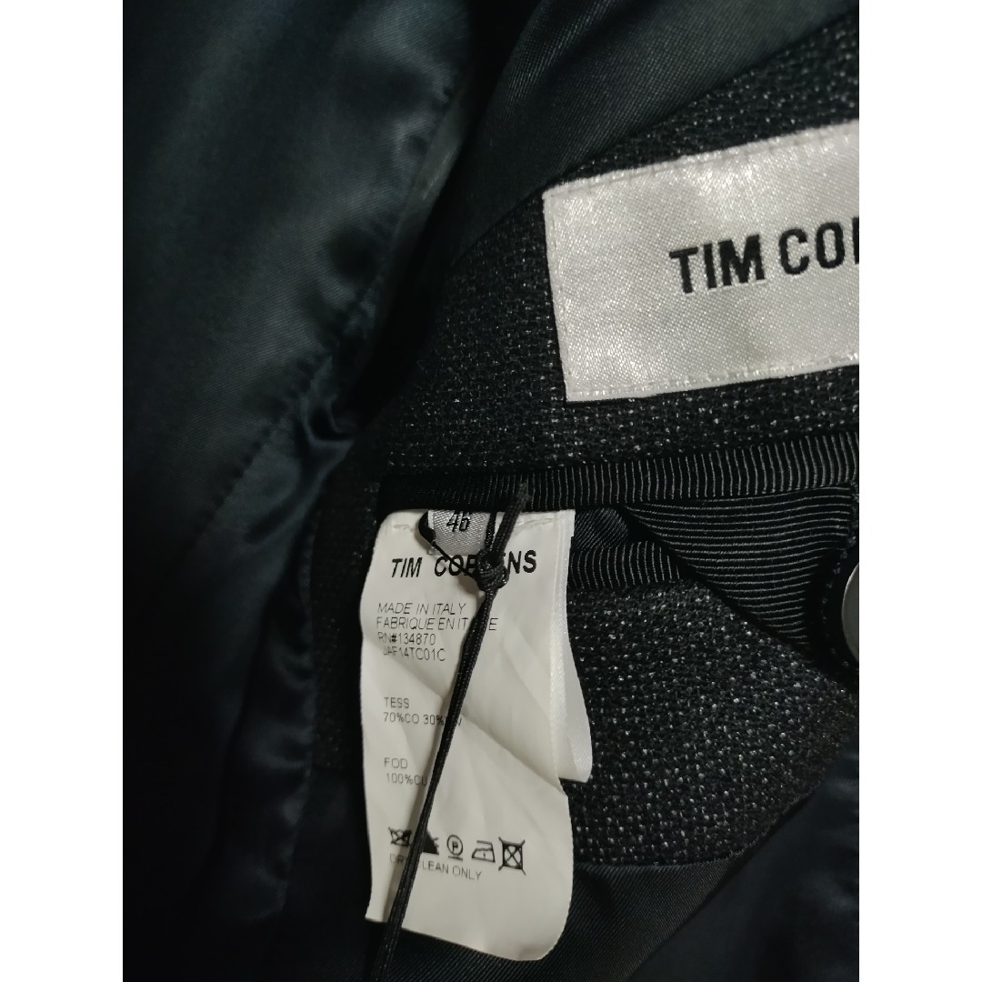 BARNEYS NEW YORK(バーニーズニューヨーク)のジャケット　新品 Tim Coppens メンズ テイラード 黒 アウター メンズのジャケット/アウター(テーラードジャケット)の商品写真