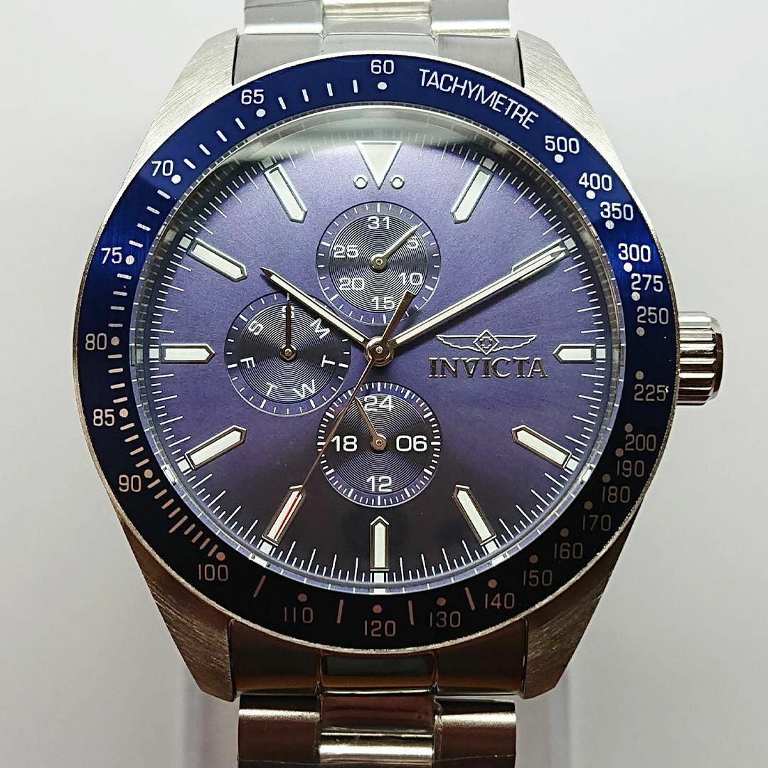 INVICTA   インビクタ 腕時計 メンズ ブルー シルバー新品 クォーツ