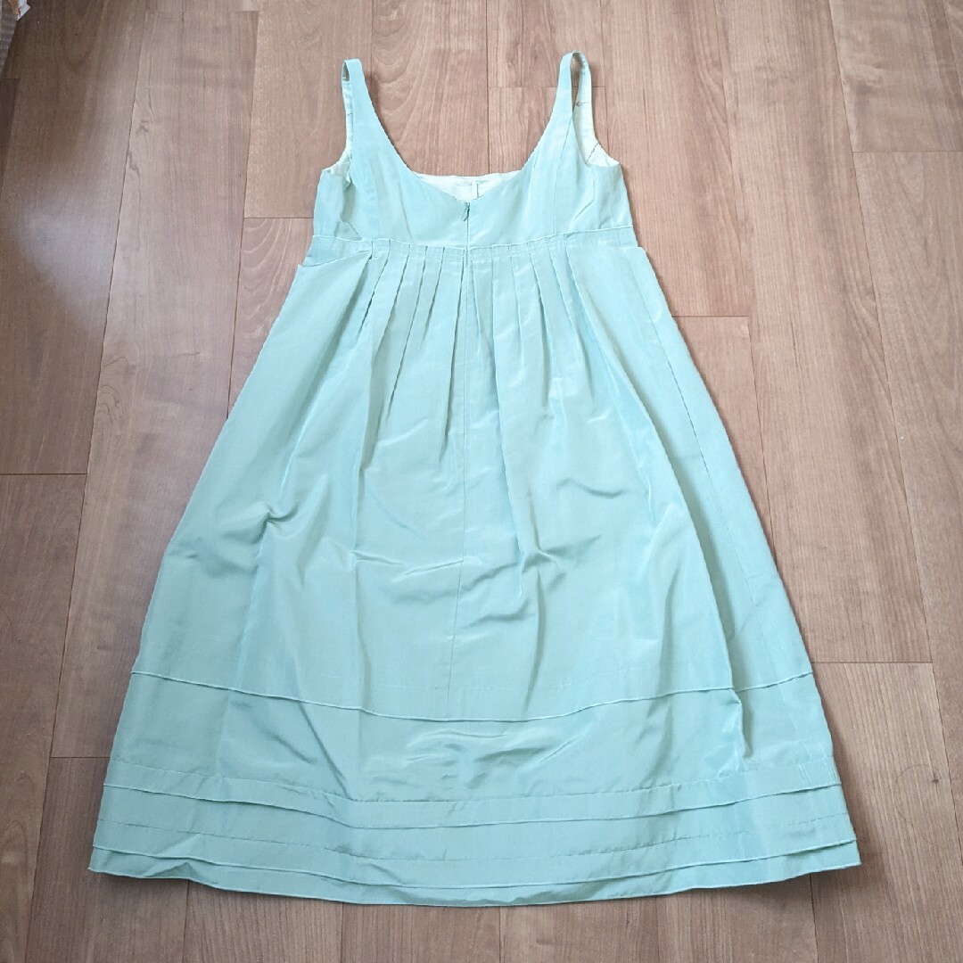 FOXEY - ほぼ新品 フォクシー エメラルドグリーン シルク ワンピース