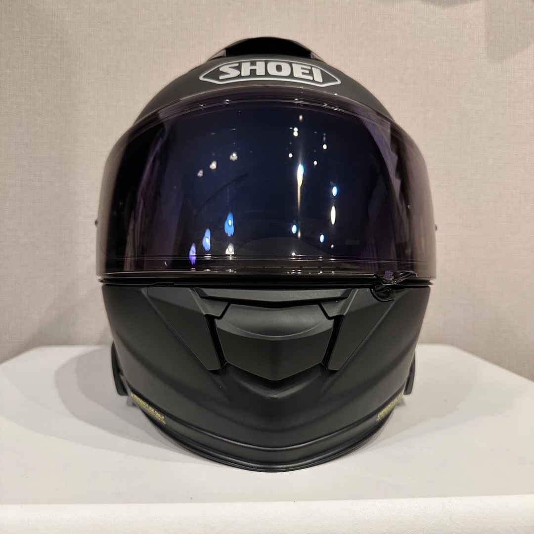 SHOEI(ショウエイ)の【美品】SHOEI gt-air2 マットブラック 2022年製 ミラーシールド 自動車/バイクのバイク(ヘルメット/シールド)の商品写真