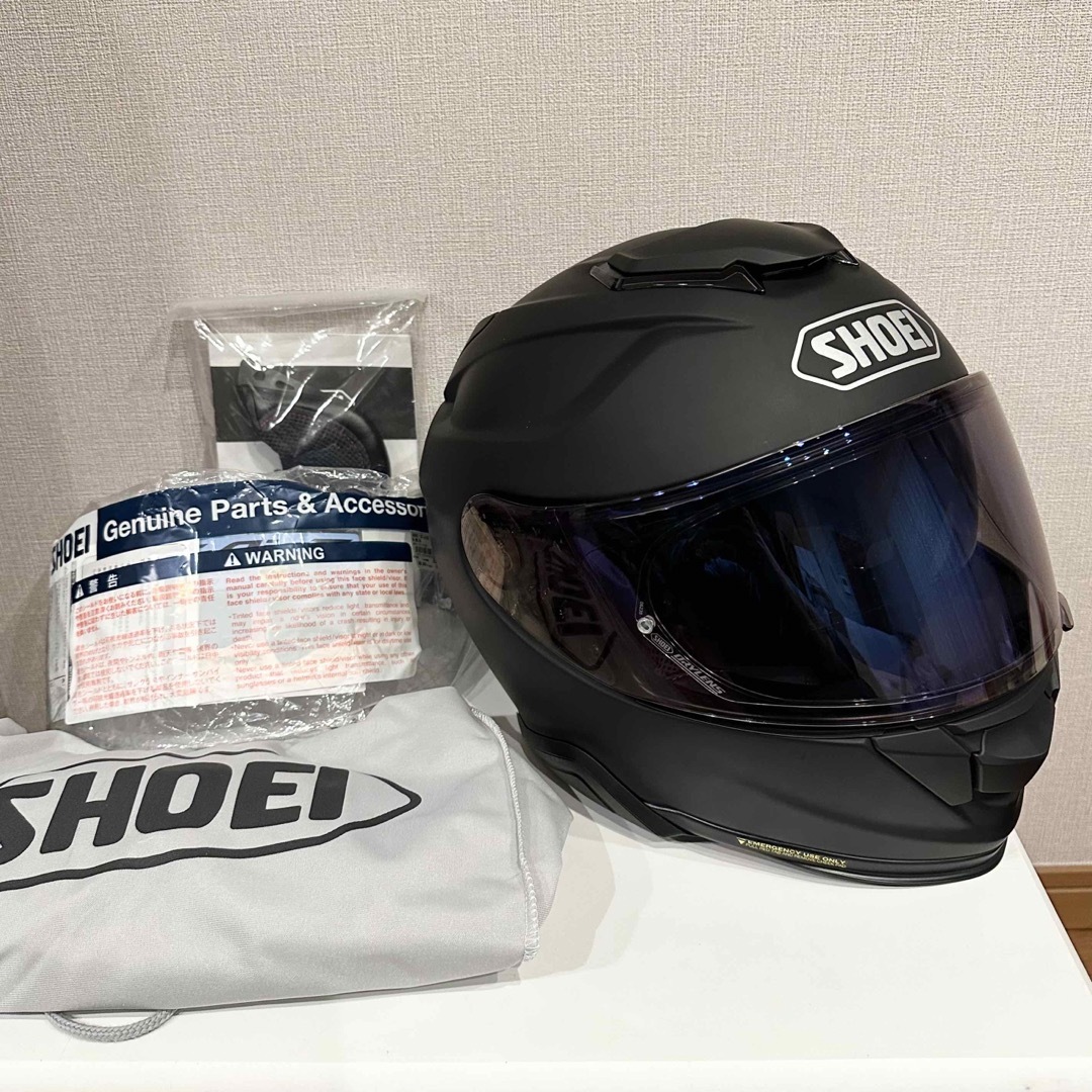 【美品】SHOEI gt-air2 マットブラック 2022年製 ミラーシールドピンロック