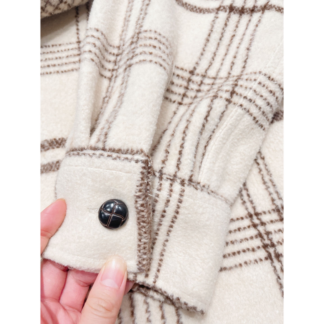 Ungrid - 【美品】アングリッド シャツコート シャギーチェック Ungrid - 【美品】アングリッド シャツコート シャギーチェック